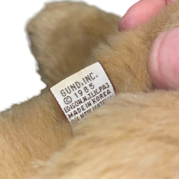 Vintage Gund Plush Dog Muttsy Suede Paws 1985 Golden Labrador Retriever Gift 20" - Picture 6 of 13